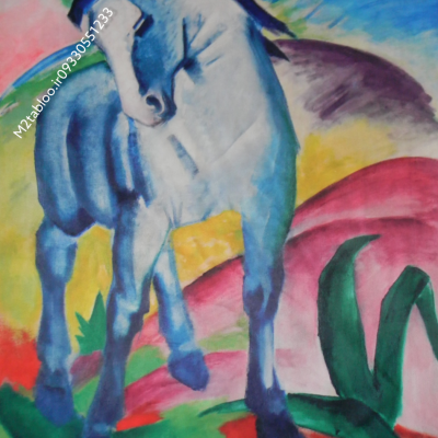 نقاشی رنگ و روغن اسب