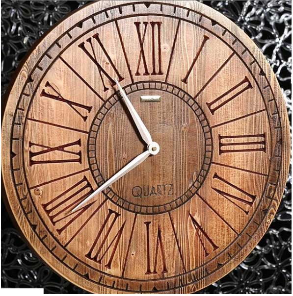 ایت عکس ساعت چوبی است